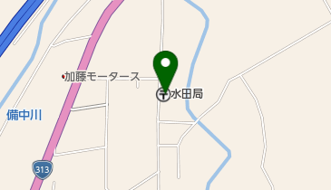 水田郵便局の地図画像