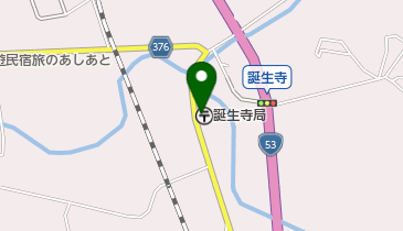 誕生寺郵便局の地図画像