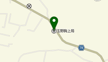 玉野胸上郵便局の地図画像