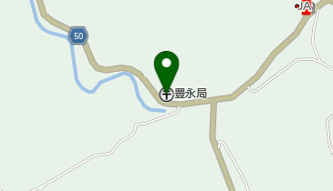 豊永郵便局の地図画像