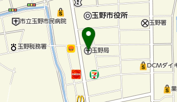 玉野郵便局の地図画像