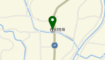 日笠郵便局の地図画像