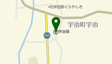 宇治郵便局(岡山県)の地図画像