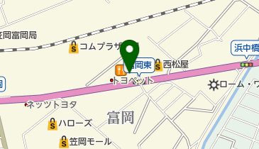 笠岡富岡郵便局の地図画像