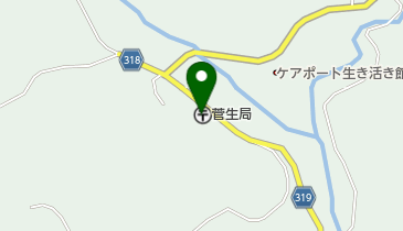菅生郵便局の地図画像