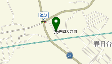 笠岡大井郵便局の地図画像