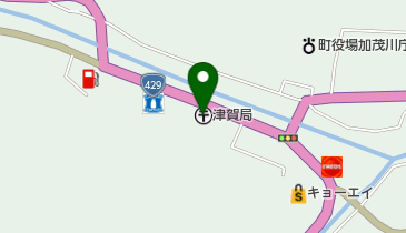 津賀郵便局の地図画像