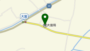 大富郵便局の地図画像