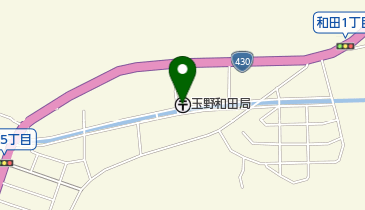 玉野和田郵便局の地図画像