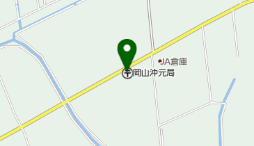 岡山沖元郵便局の地図画像