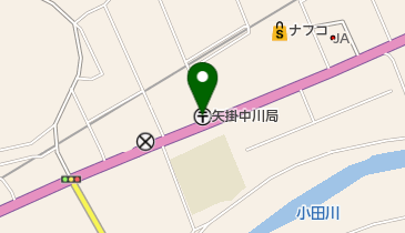 矢掛中川郵便局の地図画像