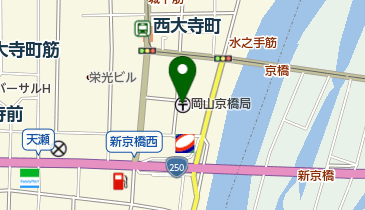 岡山京橋郵便局の地図画像