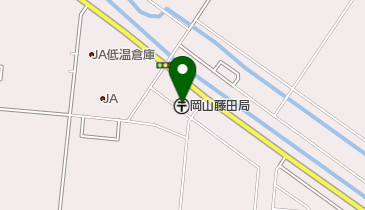 岡山藤田郵便局の地図画像