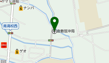 倉敷笹沖郵便局の地図画像