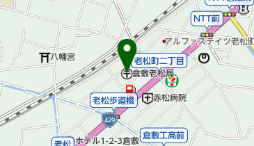 倉敷老松郵便局の地図画像