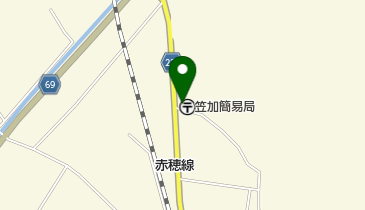 笠加簡易郵便局の地図画像