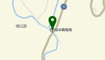 坂本簡易郵便局の地図画像
