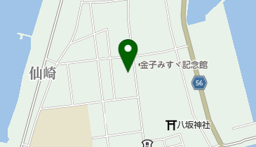 仙崎郵便局の地図画像