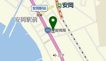 安岡郵便局の地図画像