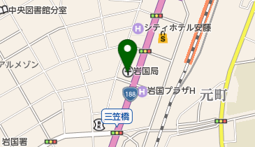 岩国郵便局 ゆうちょ銀行 岩国店の地図画像