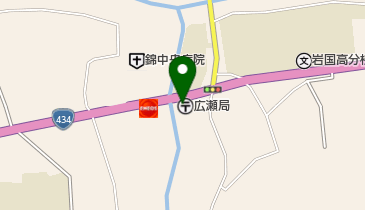 広瀬郵便局の地図画像