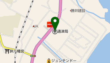 通津郵便局の地図画像