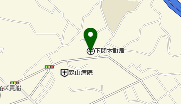 下関本町郵便局の地図画像