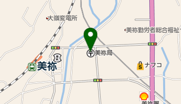 美祢郵便局の地図画像