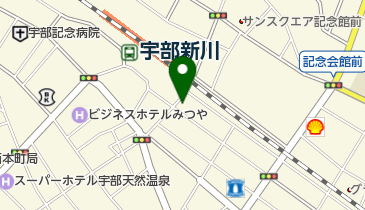 宇部新川駅前郵便局の地図画像