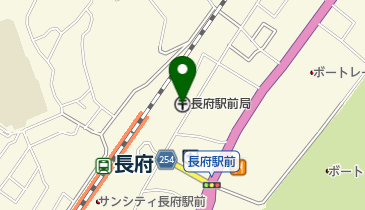 長府駅前郵便局の地図画像