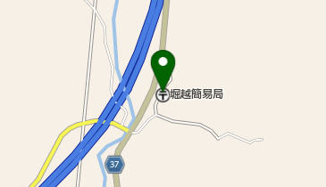 堀越簡易郵便局の地図画像