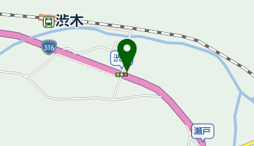 渋木簡易郵便局の地図画像