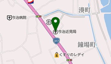 今治近見郵便局の地図画像