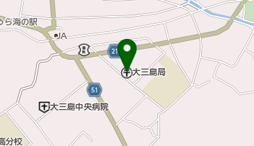 大三島郵便局の地図画像
