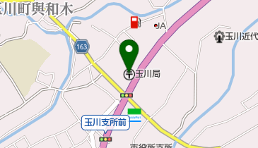 玉川郵便局の地図画像