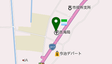 吉海郵便局の地図画像
