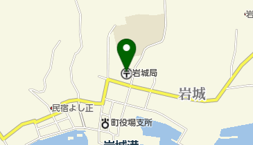 岩城郵便局の地図画像