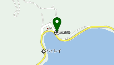 深浦郵便局の地図画像