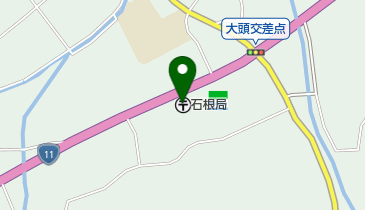 石根郵便局の地図画像
