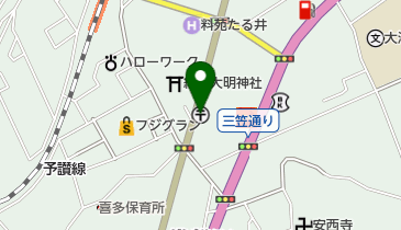 大洲若宮郵便局の地図画像