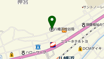 八幡浜桧谷郵便局の地図画像