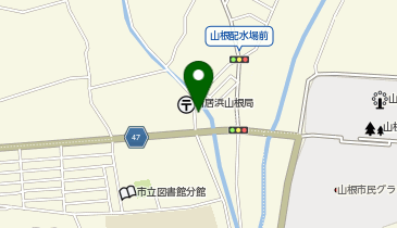 新居浜山根郵便局の地図画像