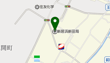 新居浜新田郵便局の地図画像