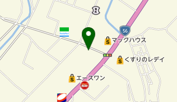 宇和島寄松郵便局の地図画像