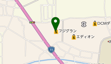 フジゆるぎの郵便局の地図画像