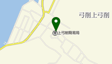 上弓削簡易郵便局の地図画像