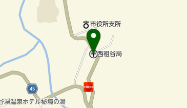 西祖谷郵便局の地図画像