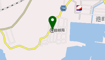 由岐郵便局の地図画像