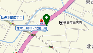 徳島市民病院前郵便局の地図画像