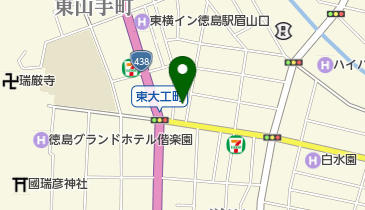 徳島かごや町郵便局の地図画像